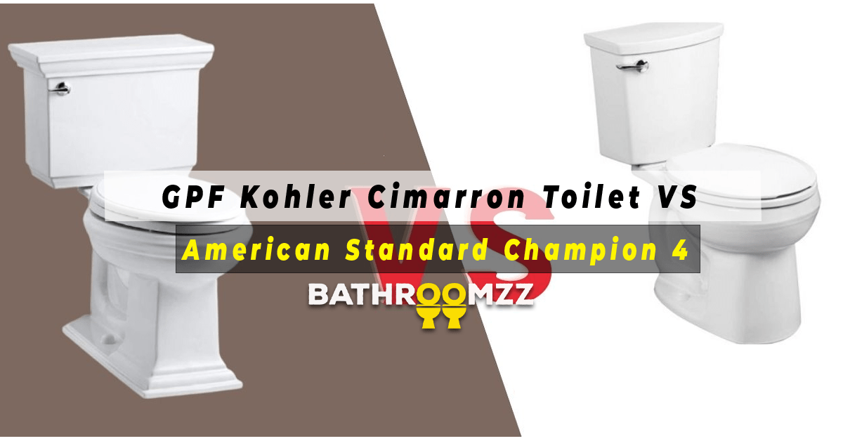 GPF Kohler Cimarron Toilet VS American Standard Champion 4